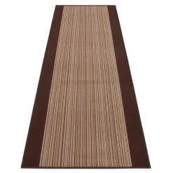 Teppichläufer Carnaby Streifen braun 80cm Breite