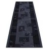 Teppichläufer Läufer Agadir Floral grau 80cm Breite
