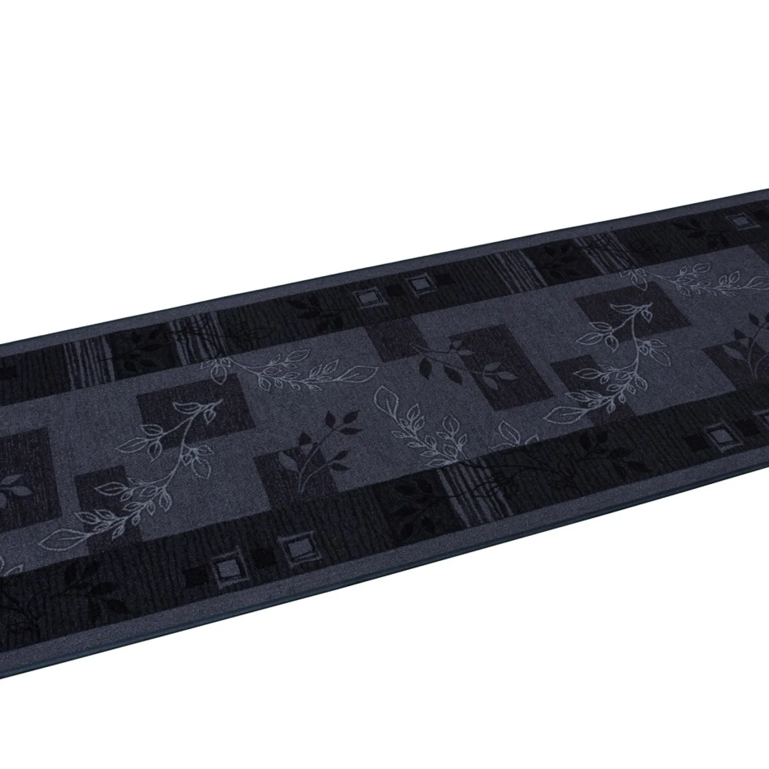 Teppichläufer Läufer Agadir Floral grau 80cm Breite