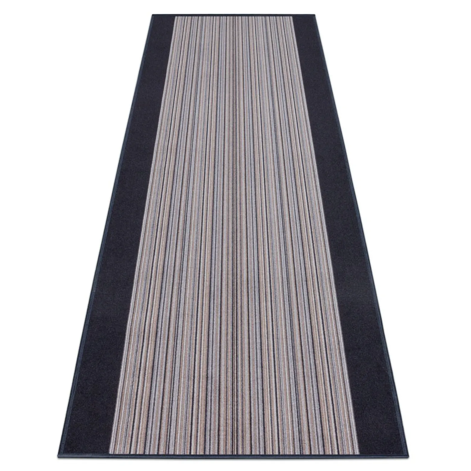 Teppichläufer Läufer Carnaby Streifen grau 80cm Breite