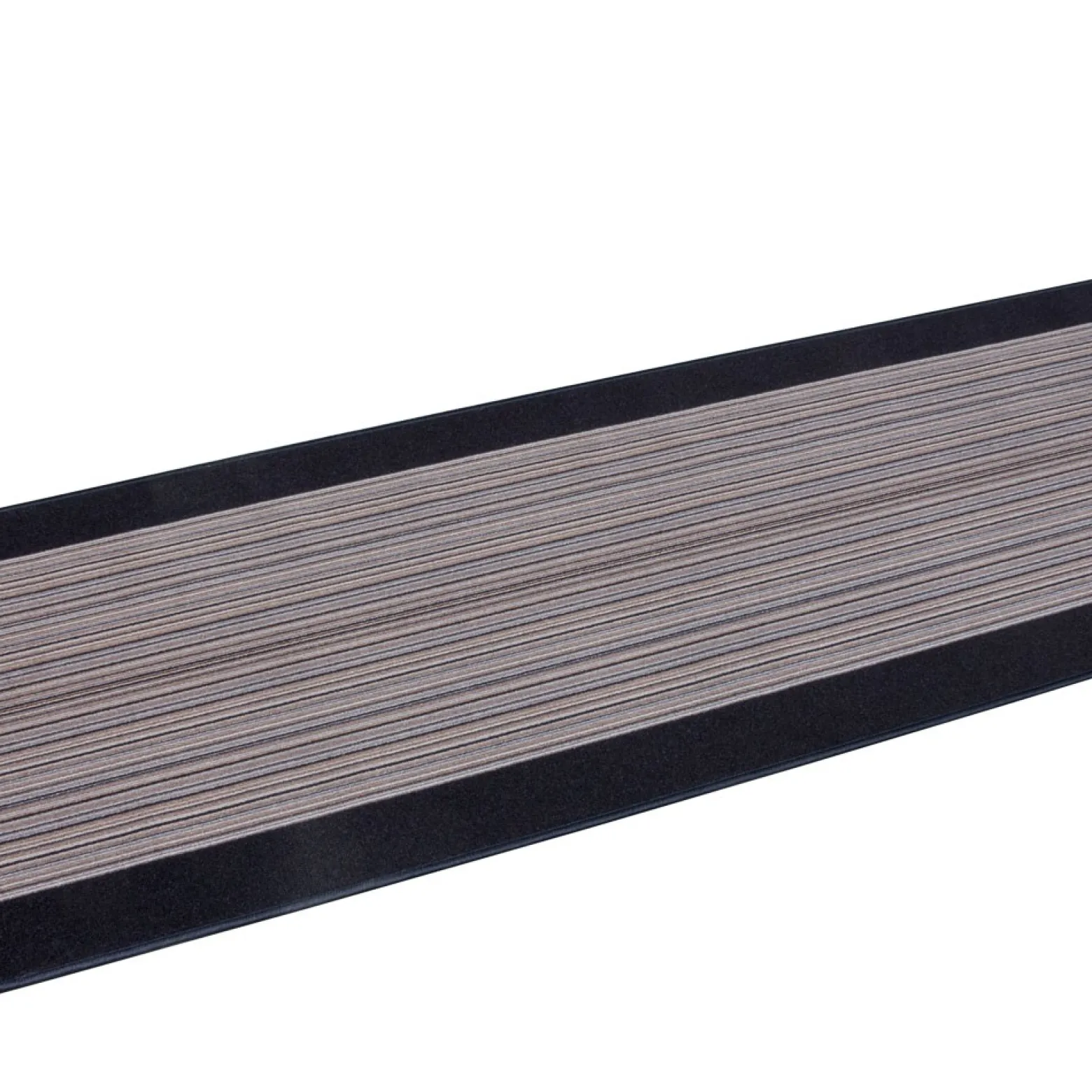 Teppichläufer Läufer Carnaby Streifen grau 80cm Breite
