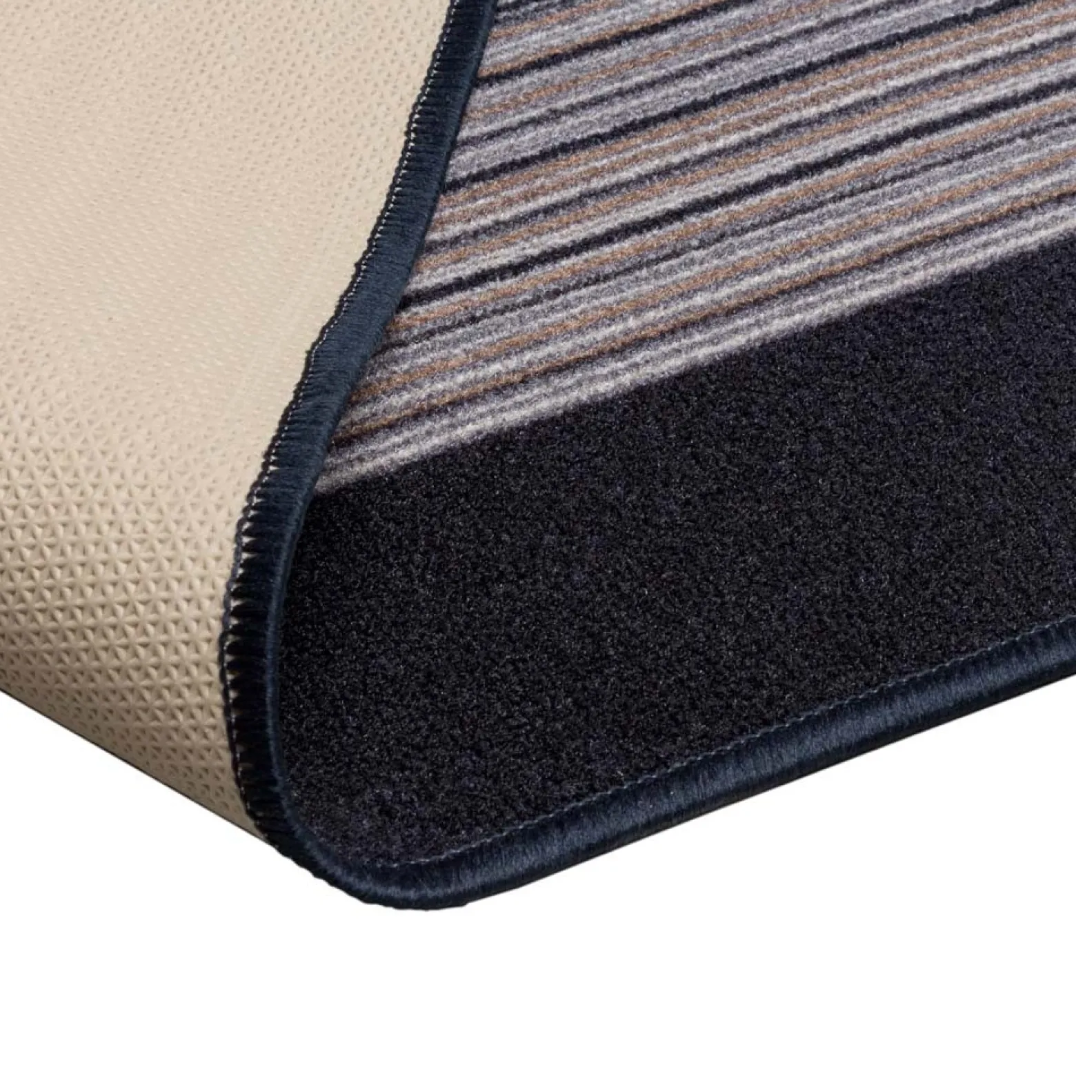 Teppichläufer Läufer Carnaby Streifen grau 67cm Breite