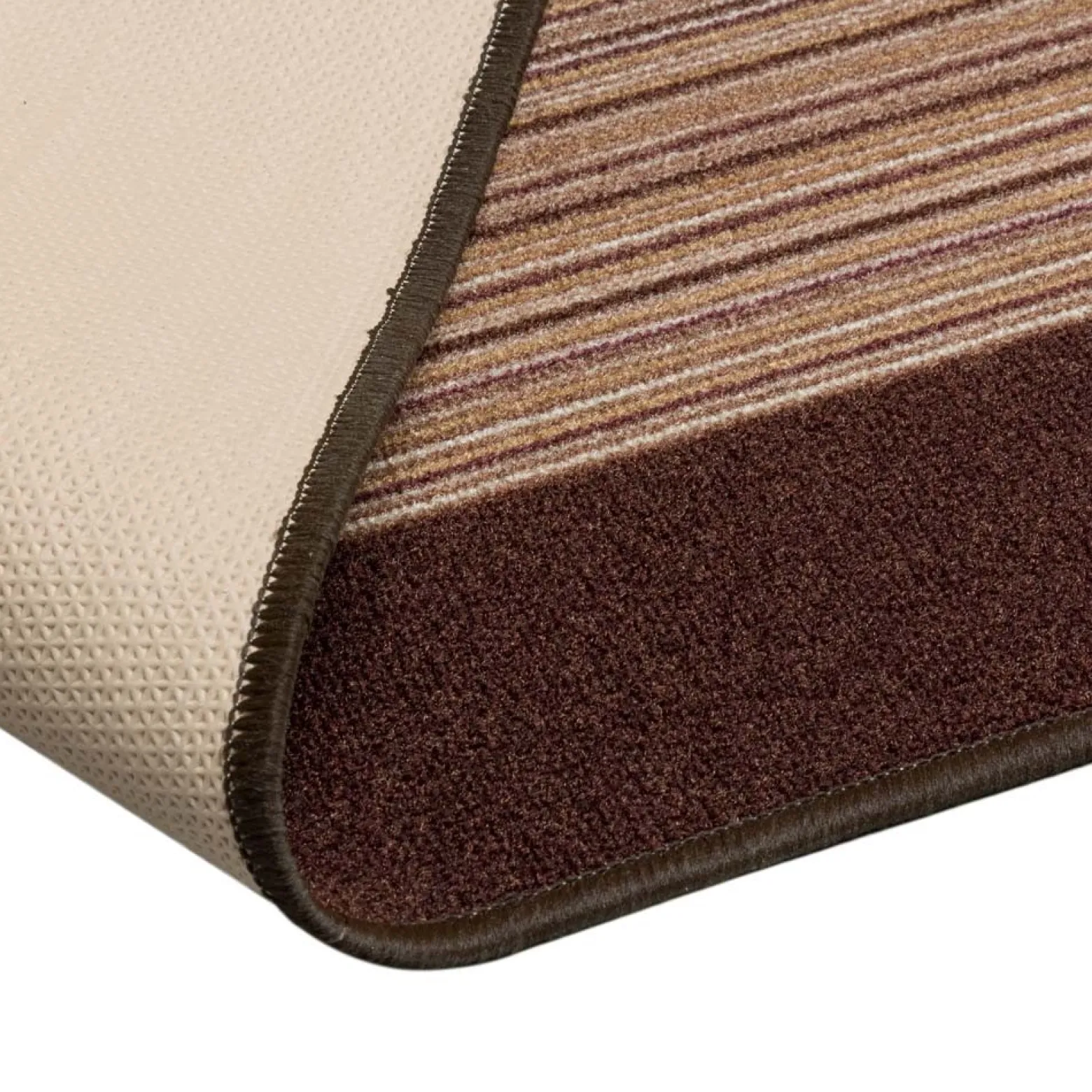 Teppichläufer Läufer Carnaby Streifen braun 67cm Breite