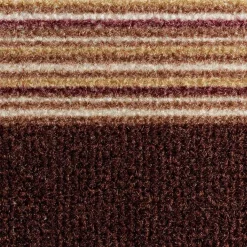 Teppichläufer Läufer Carnaby Streifen braun 67cm Breite
