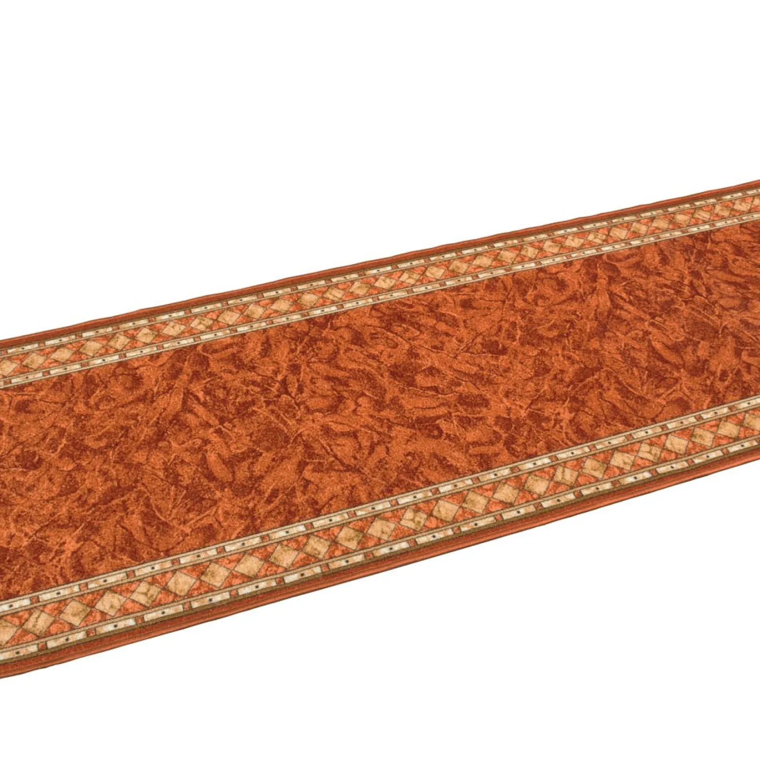 Teppichläufer Läufer Cheops Bordüre orange 80cm Breite