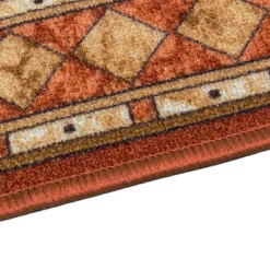 Teppichläufer Läufer Cheops Bordüre orange 80cm Breite
