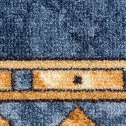 Teppichläufer Läufer Cheops Bordüre blau 67cm Breite