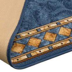 Teppichläufer Läufer Cheops Bordüre blau 100cm Breite