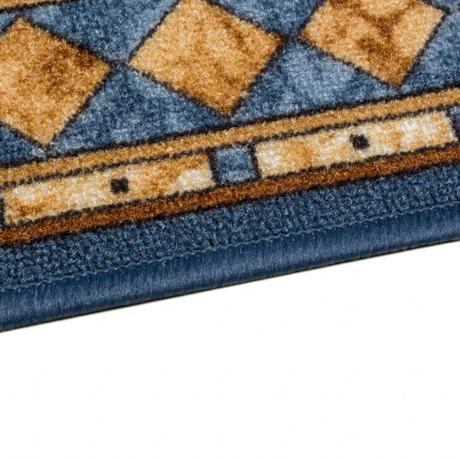 Teppichläufer Läufer Cheops Bordüre blau 80cm Breite