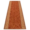 Teppichläufer Läufer Cheops Bordüre orange 100cm Breite
