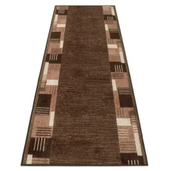 Teppichläufer Montana Bordüre 2 Farben 80cm Breite