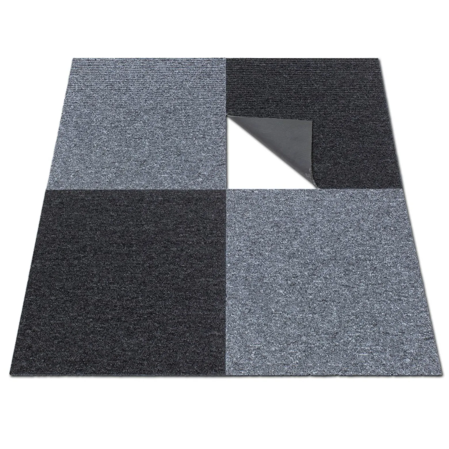 Teppichplatte Diva schwarz 50x50 cm | billigerluxus.de