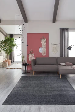 Teppich Schöner Wohnen uni anthrazit Schlafzimmer Pure