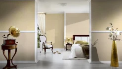 Textiltapete Blumen cremebeige gold 30657-3