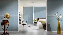 Textiltapete hellblau silber Architects Paper 30660-5