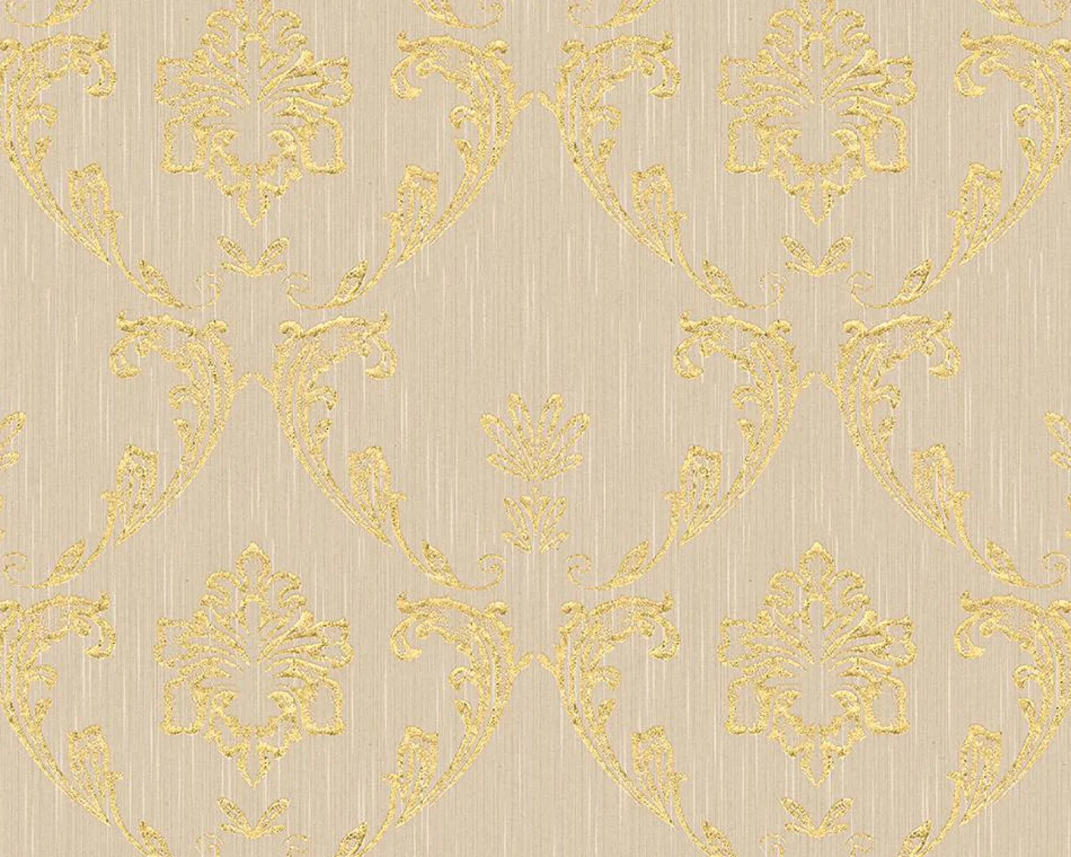Textiltapete Ornamente beigegrau gold 30658-2