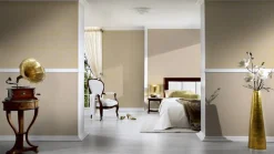 Textiltapete Ornamente beigegrau gold 30658-2