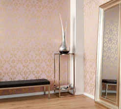 Textiltapete Ornamente rosa gold Architects Paper 30658-5