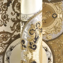 Versace Vliestapete Barock Creme Gold Metallic 79136-3