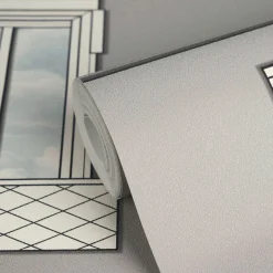 Versace Vliestapete Fenster 3D-Optik Grau Creme 79132-1