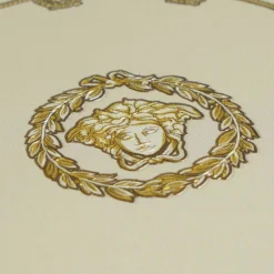 Versace Vliestapete Kreise Beige Gold Metallic 79175-3