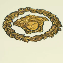 Versace Vliestapete Kreise Creme Gold Metallic 79175-1
