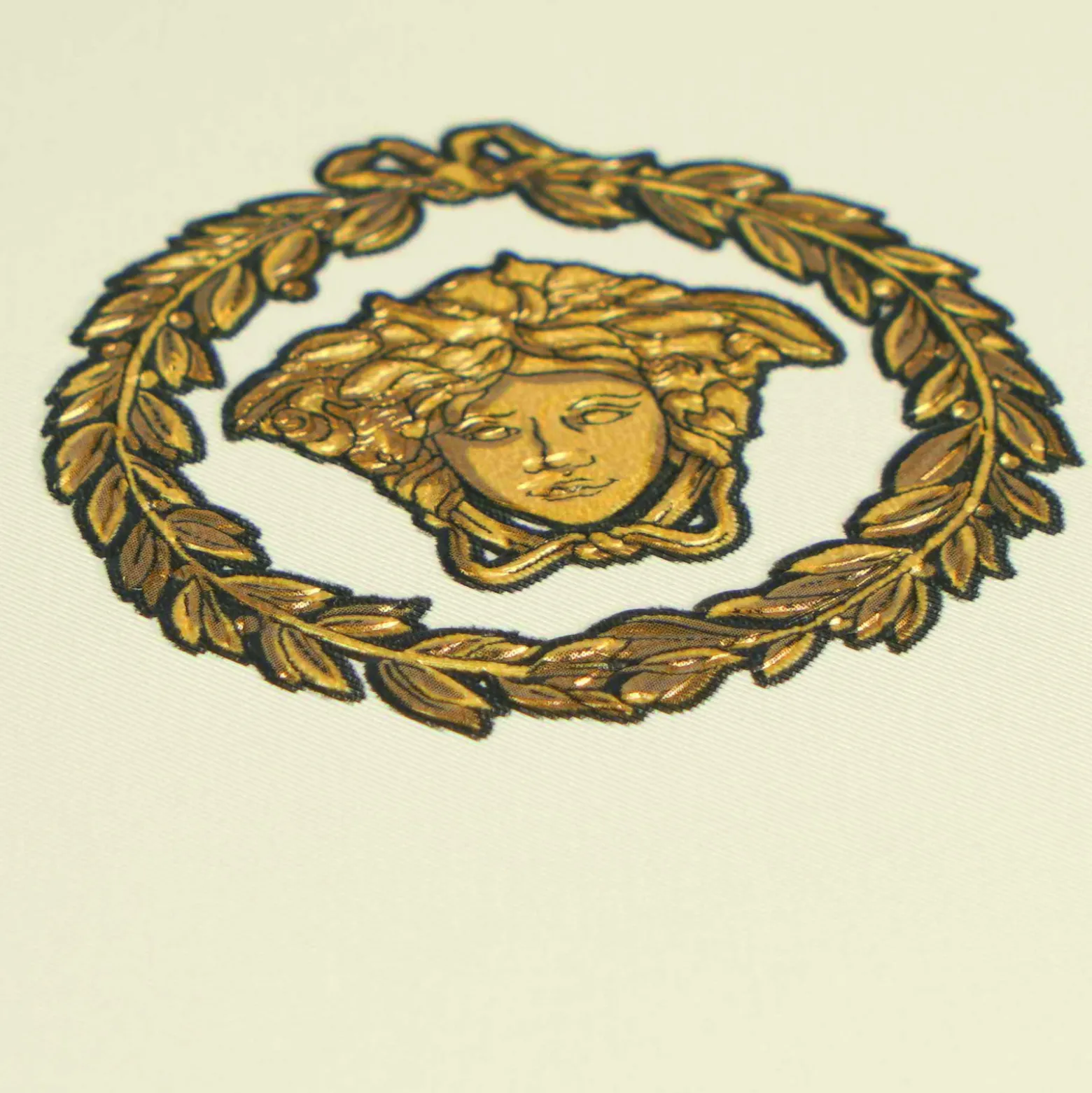 Versace Vliestapete Kreise Creme Gold Metallic 79175-1