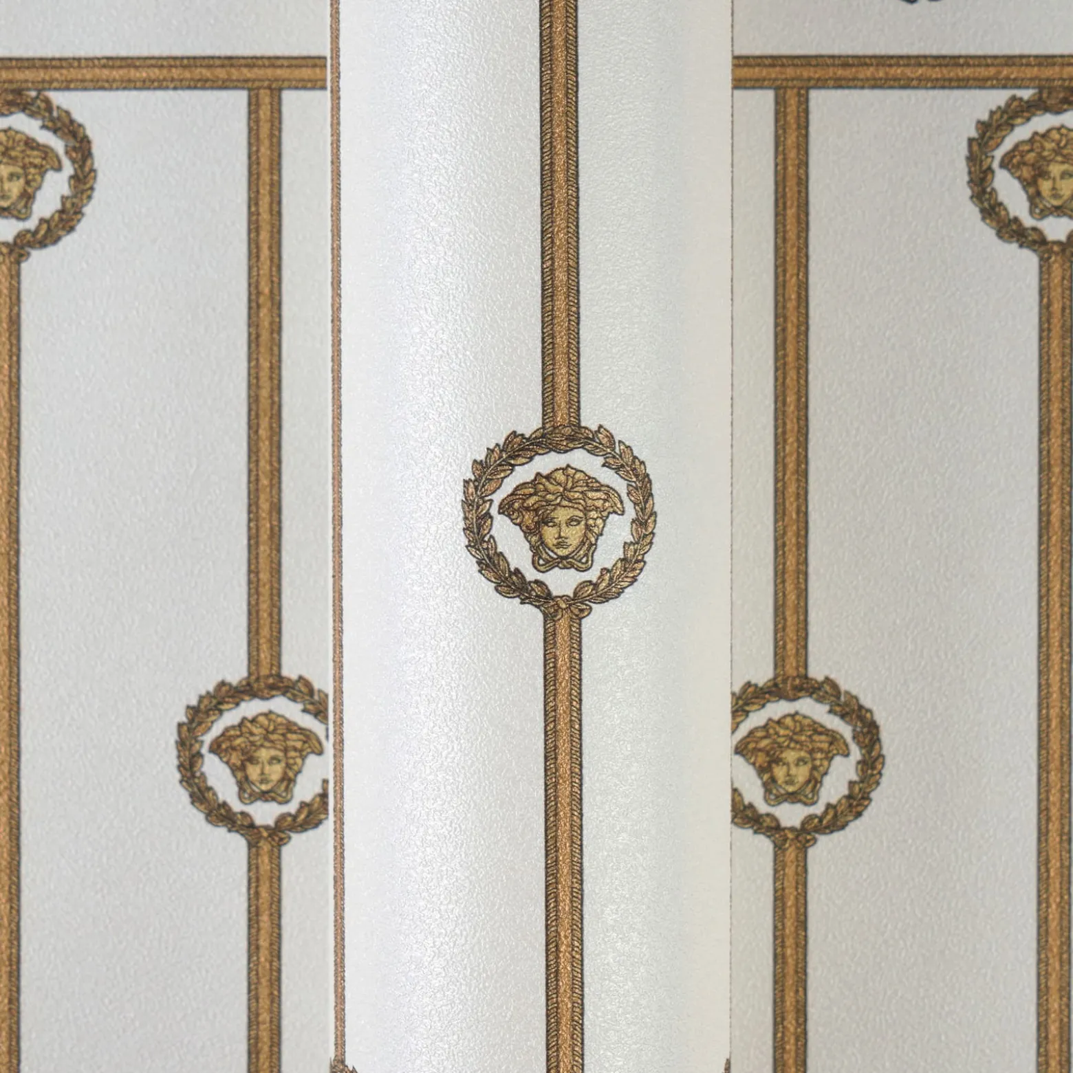 Versace Vliestapete Panel Creme Gold Metallic 79131-1