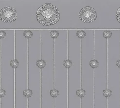Versace Vliestapete Panel Grau Silber Metallic 79131-3