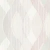 Vinyltapete Streifen Wellen weiß rosa GranDeco PP3702