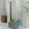 Vinyltapete Uni Textil graugrün GranDeco Sarafina SN1004