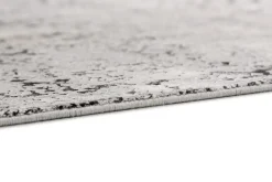 Viskose Teppich Floral anthrazit creme Astra Gravina