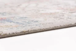 Viskose Teppich Floral creme grau rot Astra Gravina