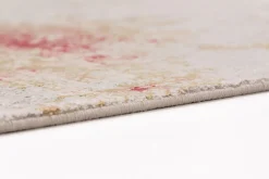 Viskose Teppich Floral creme rot beige Astra Gravina
