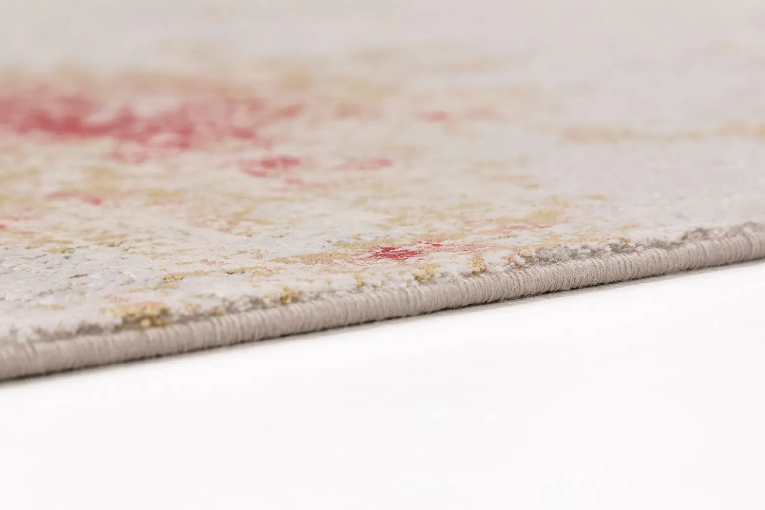 Viskose Teppich Floral creme rot beige Astra Gravina