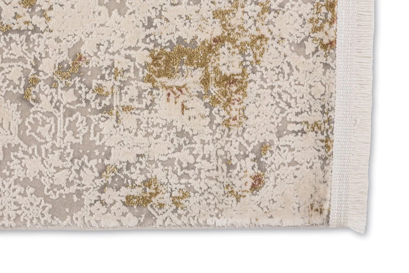 Viskose Teppich Floral creme rot beige Astra Gravina