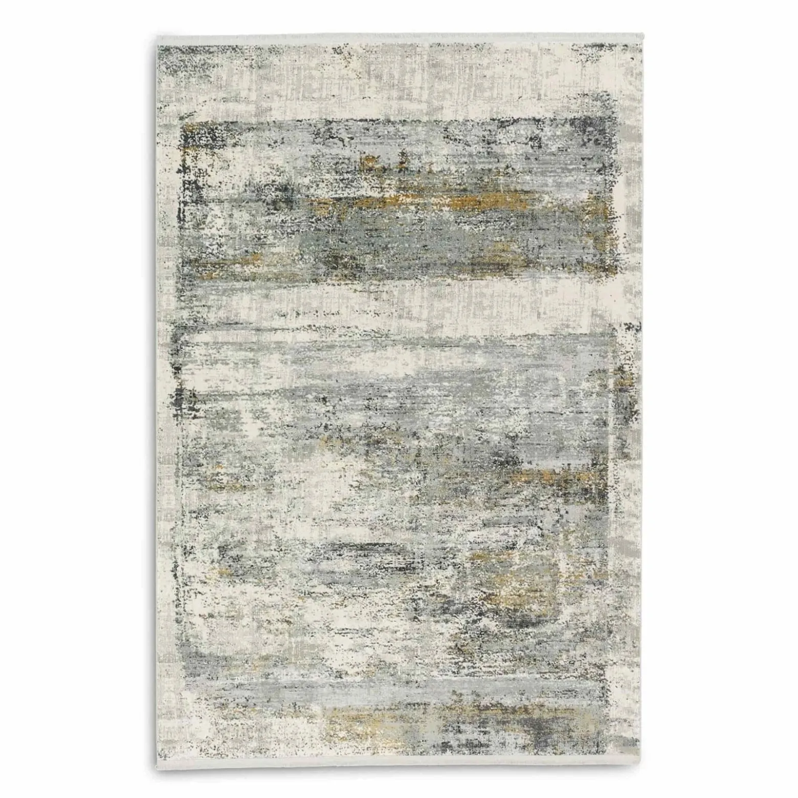 Viskose Teppich Grafisch creme grau Astra Positano