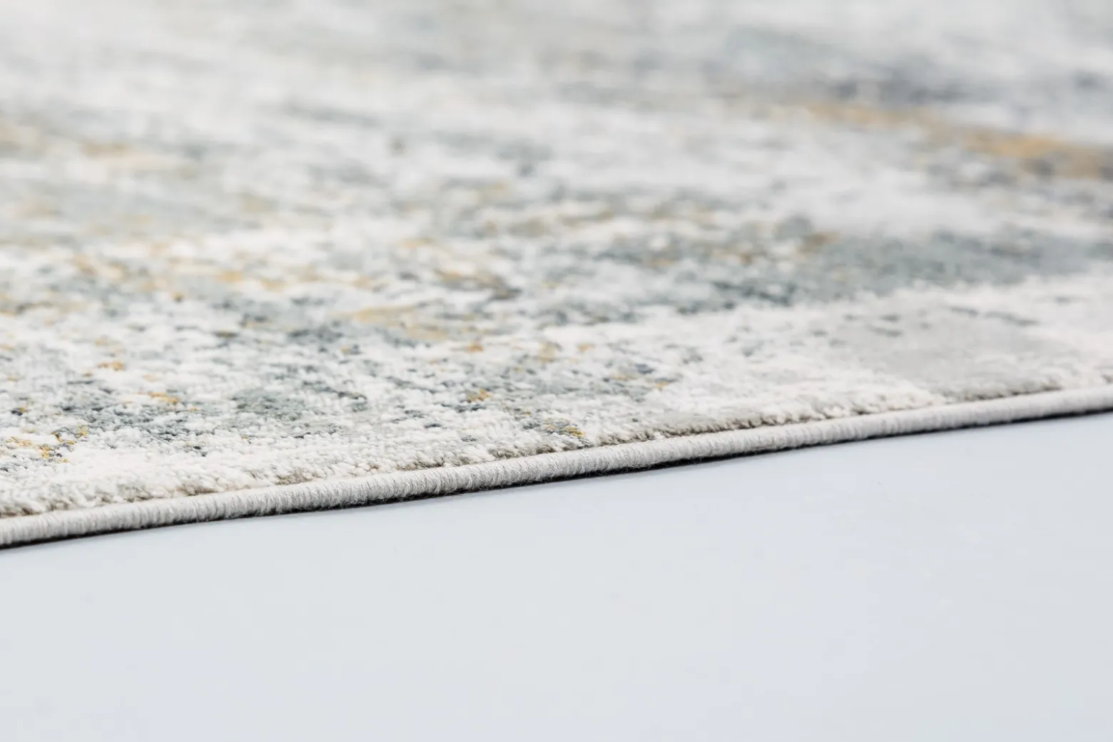 Viskose Teppich Grafisch creme grau Astra Positano