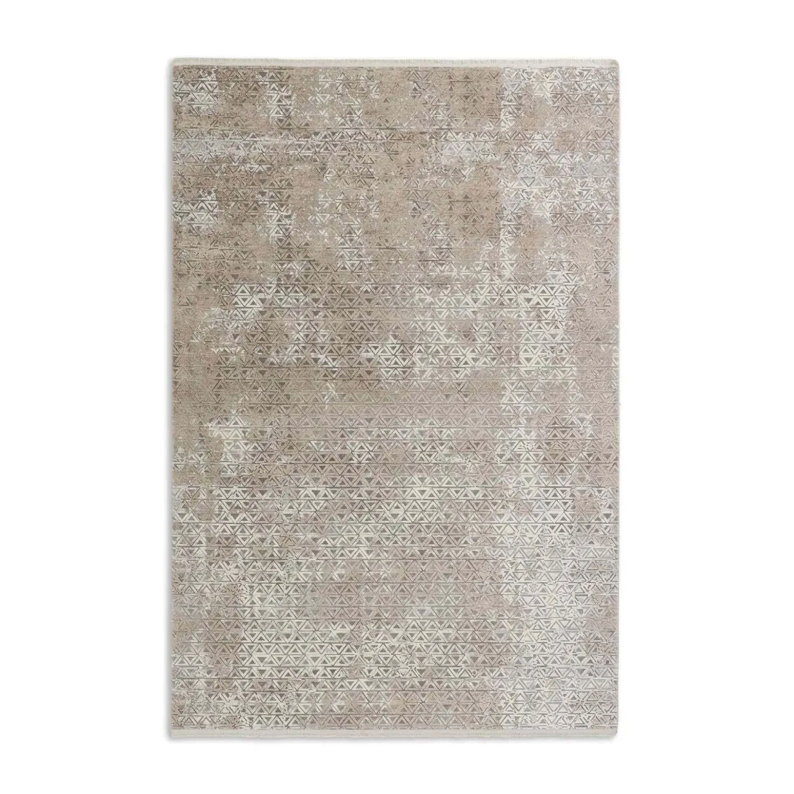 Viskose Teppich Schöner Wohnen Dreiecke beige Vision