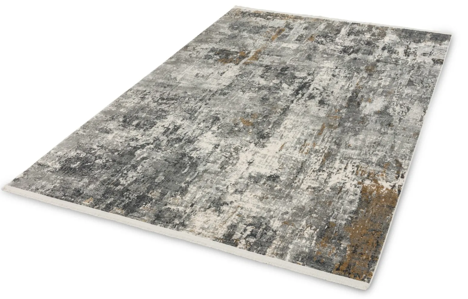 Viskose Teppich Shabby anthrazit creme Astra Positano