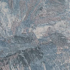 Vliestapete Abstrakt Blätter Dunkelblau Grau 78198-5