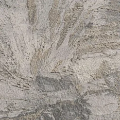 Vliestapete Abstrakt Blätter Grau Braun Creme 78198-1