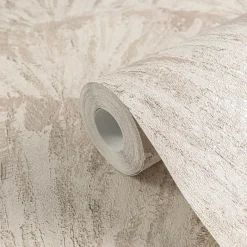 Vliestapete Abstrakt Blätter Creme Beige Braun 78198-2