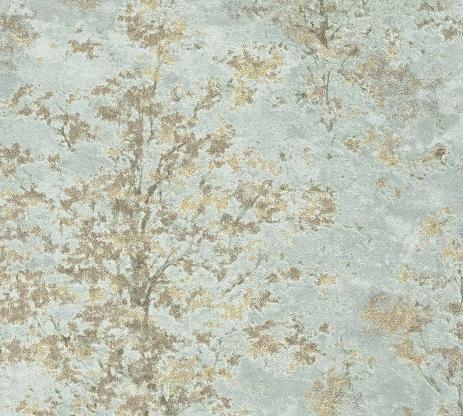 Vliestapete Abstrakt Bäume Wald Grün Gold Glitzer 79200-1