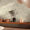 Vliestapete Abstrakt Bäume Wald Creme Grün Glitzer 79200-4