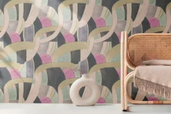 Vliestapete Abstrakt Grafik Beige Grau 78214-2