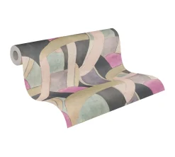 Vliestapete Abstrakt Grafik Beige Grau 78214-2