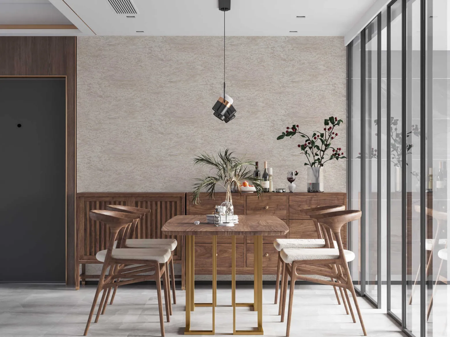 Vliestapete Abstrakt Muster creme rosa beige 38358-3