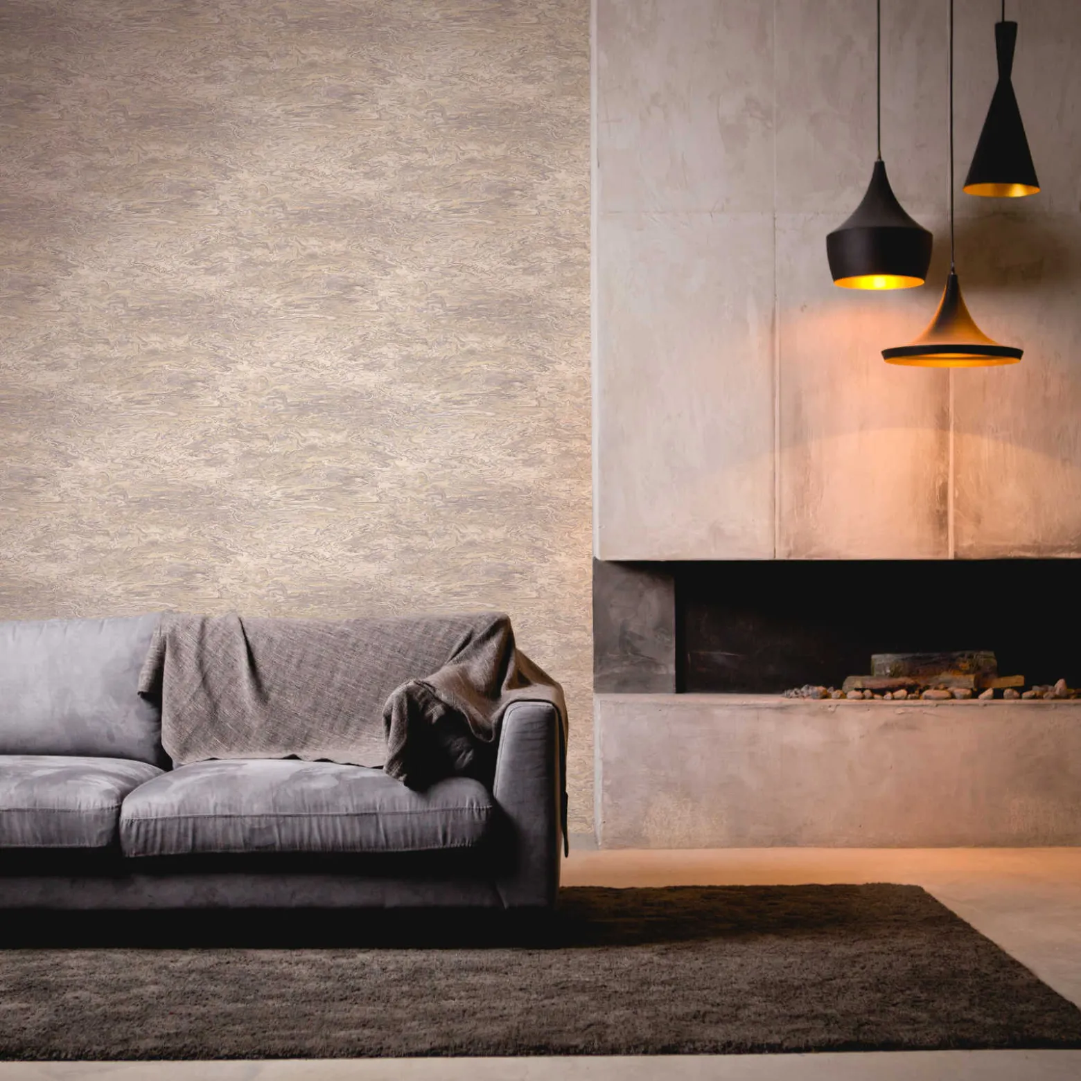 Vliestapete Abstrakt Muster beige silber grau 38358-1