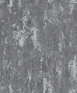 Vliestapete Anthrazit Metallic Putz Optik Erismann